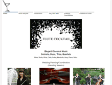 Tablet Screenshot of flutecocktail.com